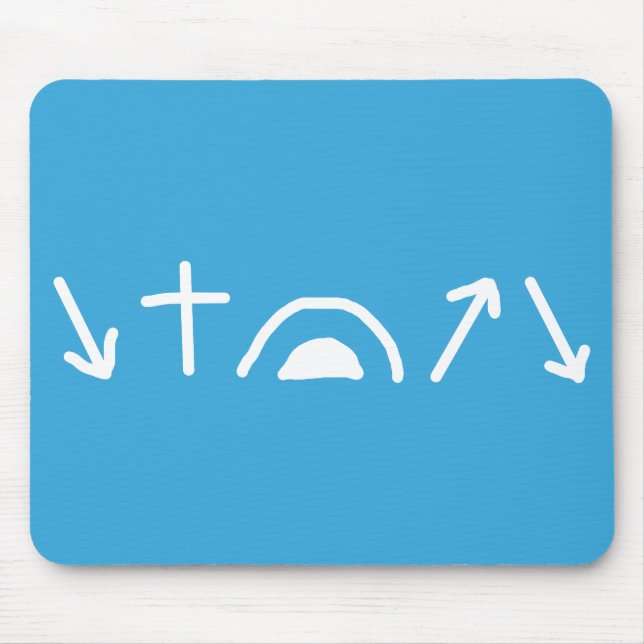 Tapis De Souris Flèches évangéliques Mousepad (Devant)