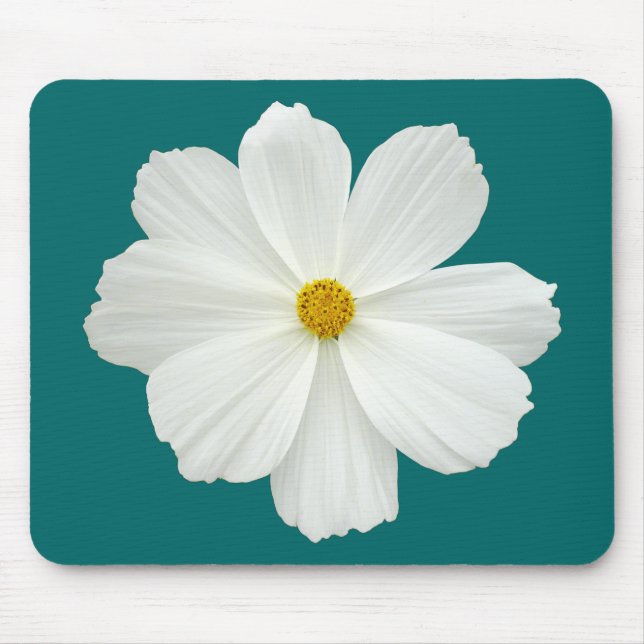 Tapis De Souris Fleur Cosmos Blanc (Devant)
