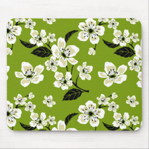 TAPIS DE SOURIS FLEUR DE CERISIER - SAKURA (THÉ VERT MATCHA)