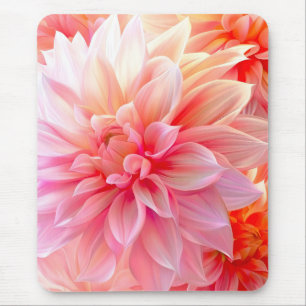 Tapis De Souris Fleur de dahlia brune de Pêche