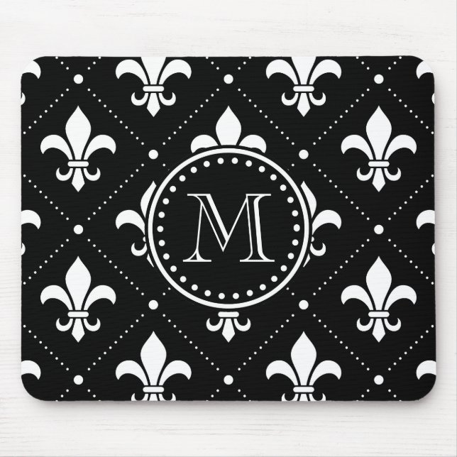 Tapis De Souris Fleur De Lis Motif (Devant)