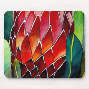 Tapis De Souris fleur de Protéa King rouge
