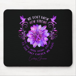 Tapis De Souris Fleur de sensibilisation à l'épilepsie Nous ne sav