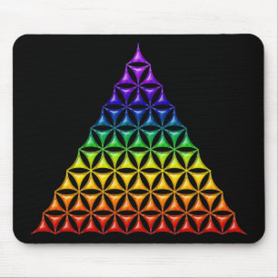 Tapis De Souris Fleur de vie / Blume des Lebens - chakra pyramidal