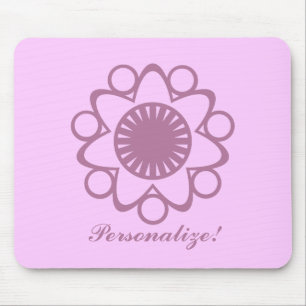 Tapis De Souris Fleur de vie éclatante Mousepad, Lavande