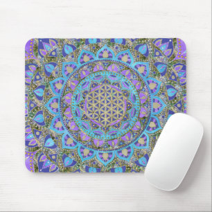 Tapis De Souris Fleur de Vie - Mandala de style indien 2