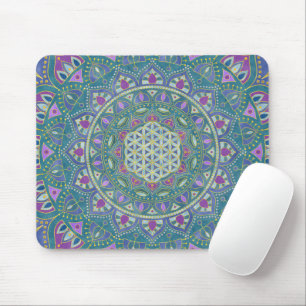 Tapis De Souris Fleur De Vie - Mandala India Style 1