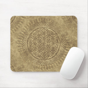 Tapis De Souris Fleur de vie - soleil - motif continu 4