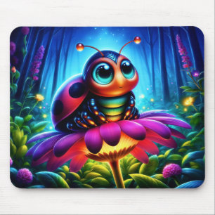 Tapis De Souris Fleur d'imaginaire molle et brillant Enchantée Lad