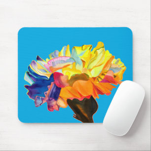 Tapis De Souris Fleur d'oeillet colorée