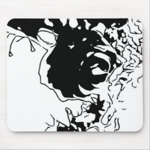 Tapis De Souris Fleur Doodle