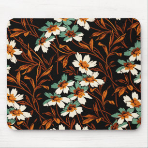 Tapis De Souris Fleur gothique Motif Fleur esthétique transparente