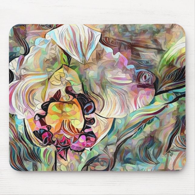 Tapis De Souris Fleur Iris Vivid (Devant)