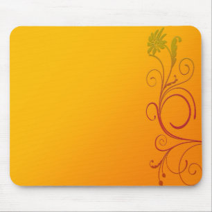 Tapis De Souris Fleur orange
