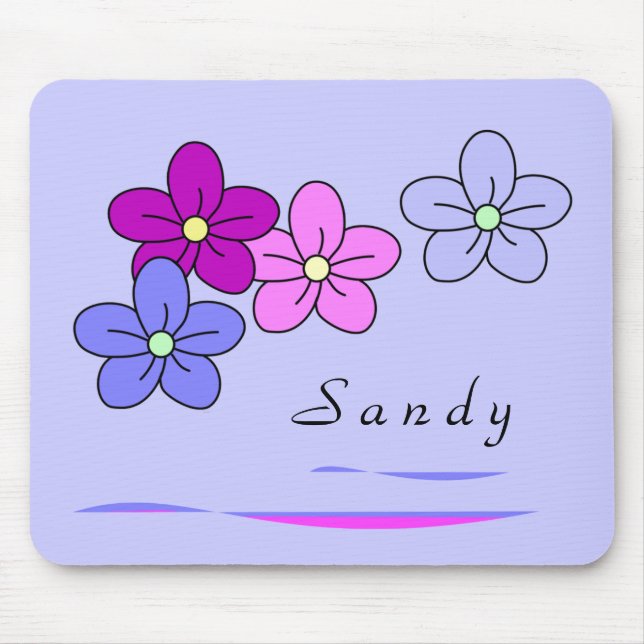Tapis De Souris Fleur personnalisée Mousepads (Devant)