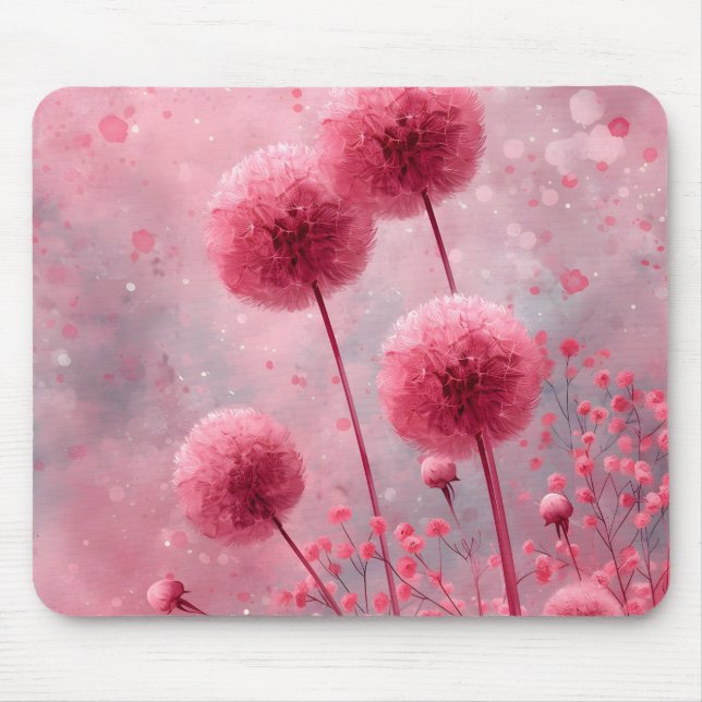 Tapis De Souris Fleur rose (Devant)