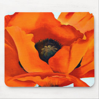 Tapis De Souris Fleur rouge de pavot de stupéfaction la Géorgie