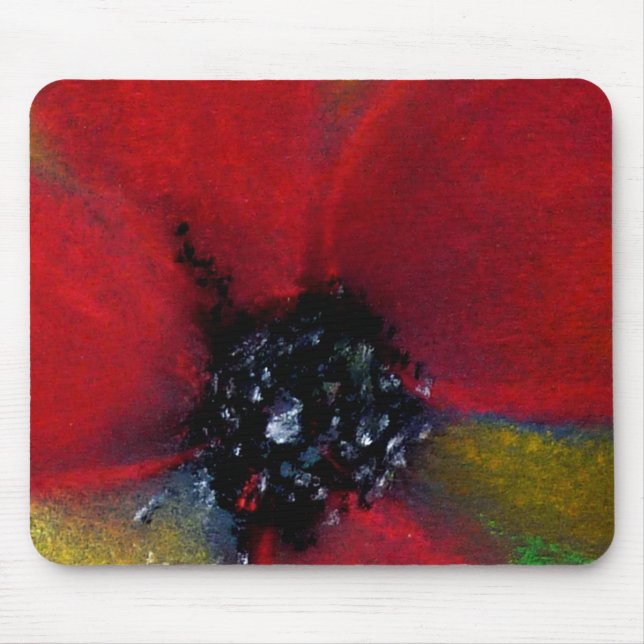 Tapis De Souris Fleur rouge, pavot (Devant)