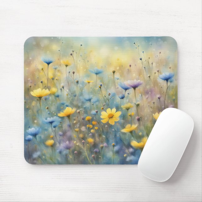 Tapis De Souris Fleur sauvage d'été Meadow (Avec souris)