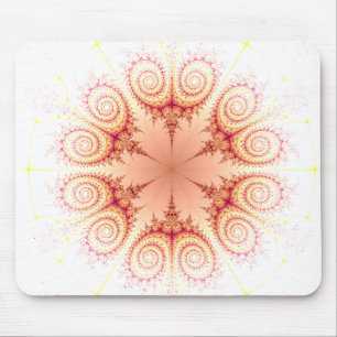 Tapis De Souris Fleur tourbillon Abstrait Design fractal