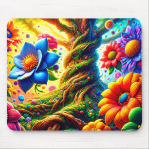 Tapis De Souris Fleurs AI