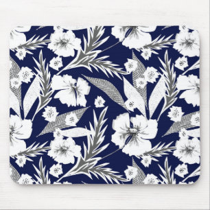 Tapis De Souris Fleurs blanches