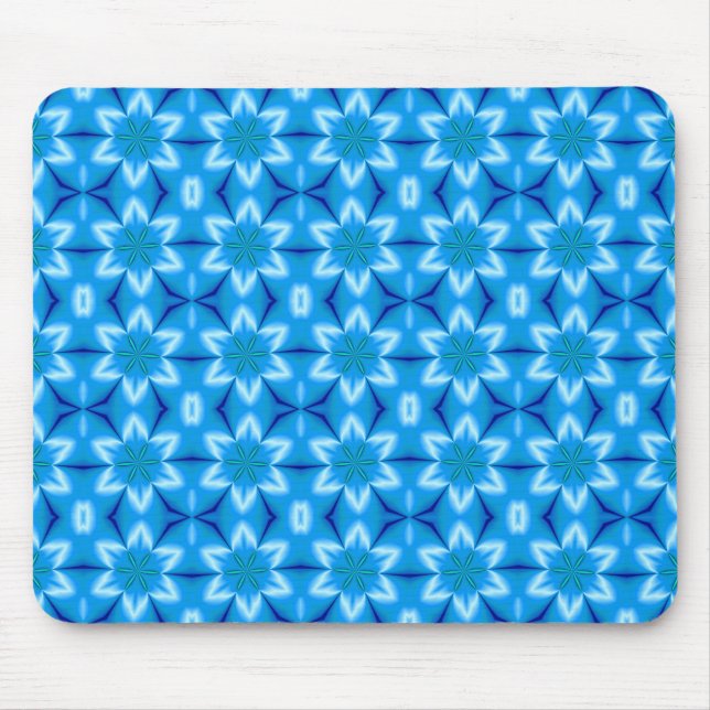 Tapis De Souris Fleurs blanches gelées (Devant)