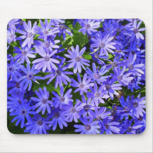 Tapis De Souris Fleurs bleues à la marguerite Nature Photographie