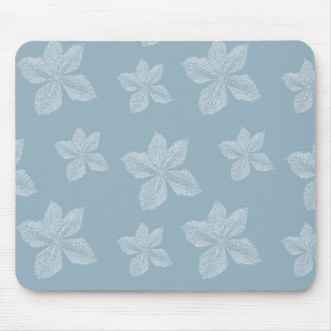 Tapis De Souris Fleurs Clematis Bleues (Devant)
