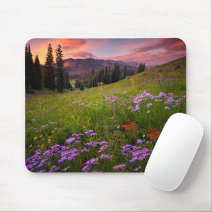 Tapis De Souris Fleurs Colorado Fleur sauvage violet