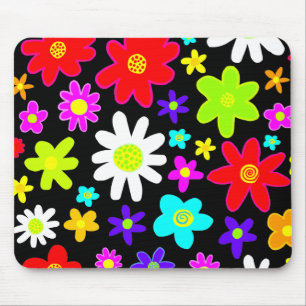 Tapis De Souris Fleurs colorées