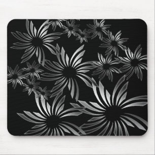 Tapis De Souris Fleurs d'argent
