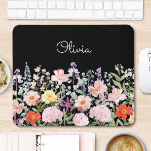 Tapis De Souris Fleurs de jardin florales jolies colorées Personna