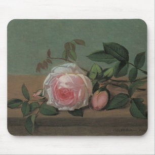 Tapis De Souris Fleurs de la vie morte sur une haie par Otto Ottes
