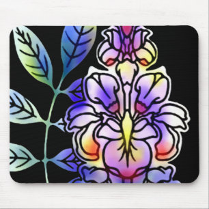 Tapis De Souris Fleurs de néon