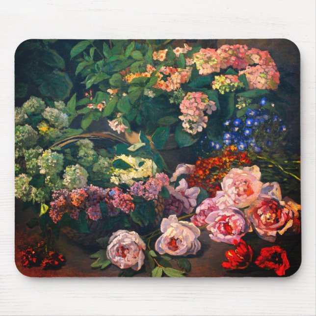 Tapis De Souris Fleurs de printemps Monet (Devant)