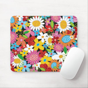 Tapis De Souris Fleurs de printemps pleines de couleurs