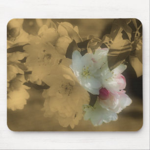Tapis De Souris Fleurs de Séphanie en fleurs printanières Mousepad