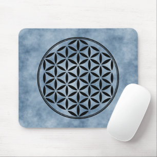 Tapis De Souris FLEURS DE VIE - Symbole de géométrie sacrée plein 