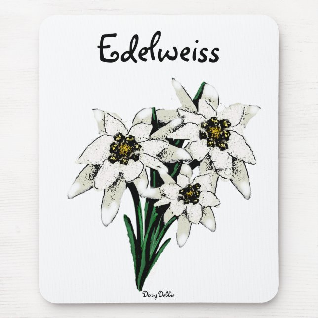 Tapis De Souris Fleurs d'edelweiss (Devant)