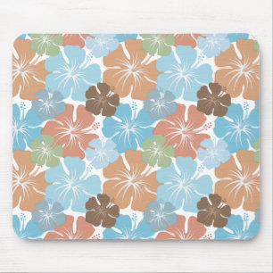 Tapis De Souris Fleurs d'Hibiscus Tropical Hawaïen