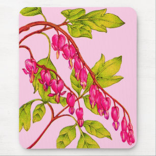 Tapis De Souris fleurs du coeur saignant