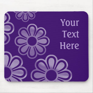 Tapis De Souris Fleurs en cascade - Violet foncé