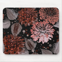 Fleurs en terre cuite avec feuilles gris sur un no