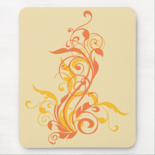 Tapis De Souris Fleurs jaunes