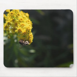 Tapis De Souris Fleurs Jaunes Bee Bumblebee Nature Photographie