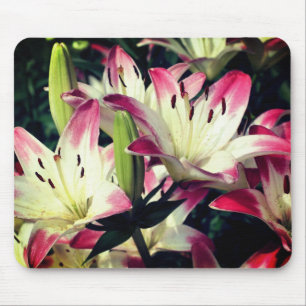 Tapis De Souris Fleurs Lily souriantes