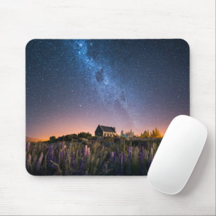 Tapis De Souris Fleurs   Lupines Blooming Lake Tekapo Nouvelle-Zél
