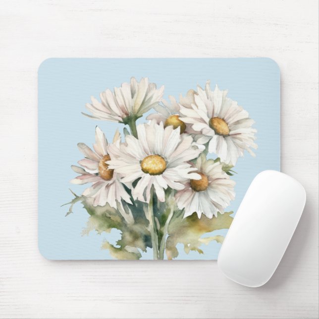 Tapis De Souris Fleurs marguerites (Avec souris)