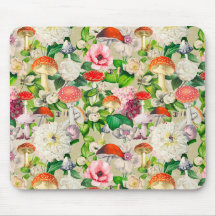 Fleurs mignonnes champignons champignon beige jard